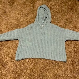 blue cropped sweater SO brand XS